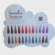 Load image into Gallery viewer, Sumika Soak off Gel Twinkle Gel .05 oz Set 2