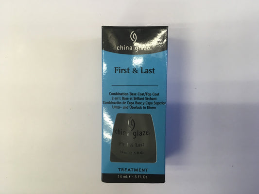 China Glaze FIRST & LAST Base Top Coat 0.5oz #70522-Beauty Zone Nail Supply