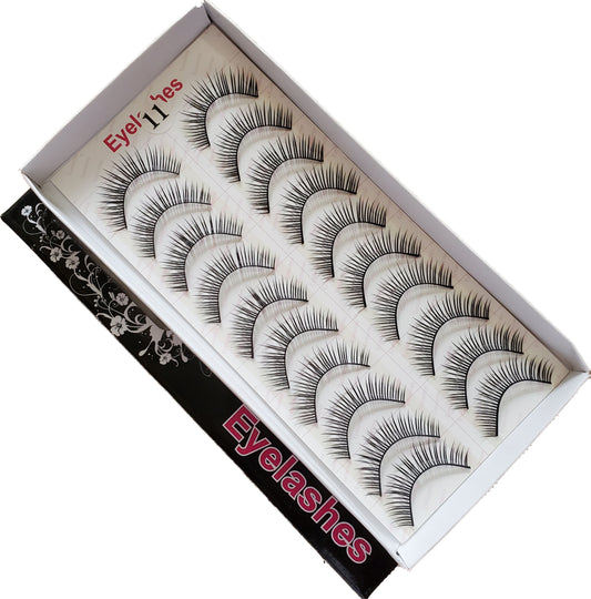 BeautyZone Best Fake False Eyelashes 10 Pair #11-Beauty Zone Nail Supply