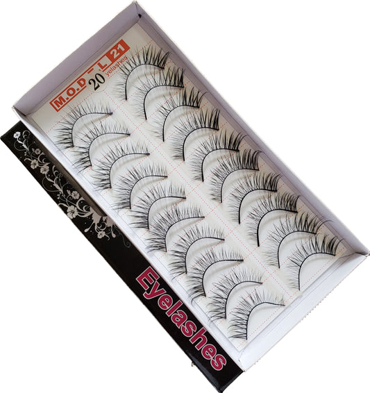 BeautyZone Best Fake False Eyelashes 10 Pair #20-Beauty Zone Nail Supply