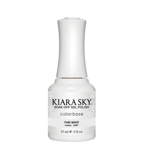 Kiara Sky Gel -G401 Pure White-Beauty Zone Nail Supply