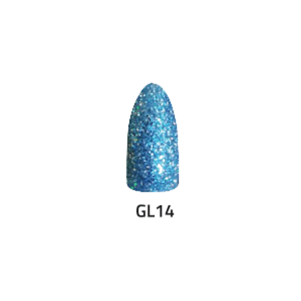 Chisel Acrylic & Dipping Powder 2 oz Glitter Collection GL14