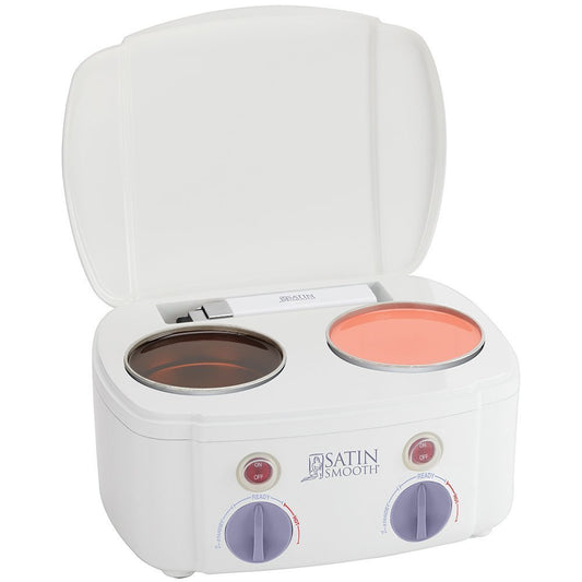 SATIN SMOOTH DOUBLE WAX WARMER #SSW08C-Beauty Zone Nail Supply