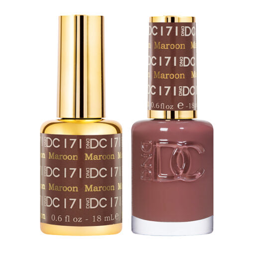 DND DC Duo Gel & Lacquer Maroon #171