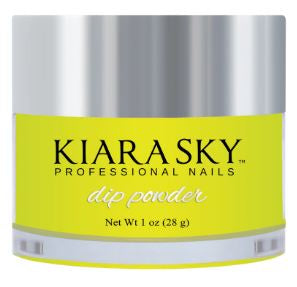 Kiara Sky Dip Glow Powder -DG112 Electric Yellow-Beauty Zone Nail Supply