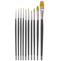 DL 10 PIECE NAIL ART BRUSH-Beauty Zone Nail Supply