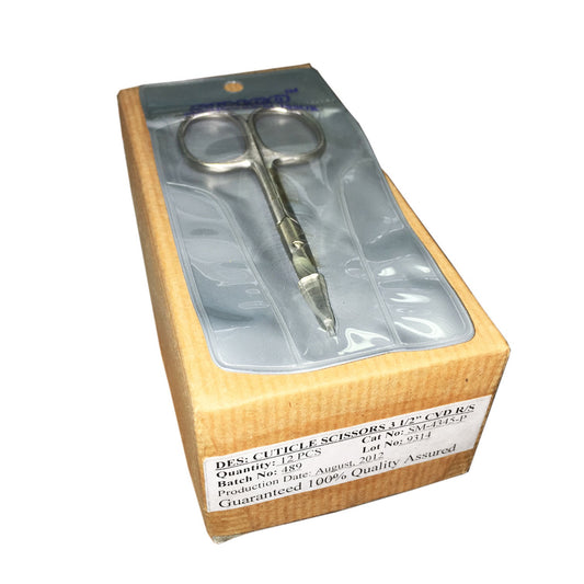 Scissor Cuticle 3.5 Cur 4345-P #5959-Beauty Zone Nail Supply