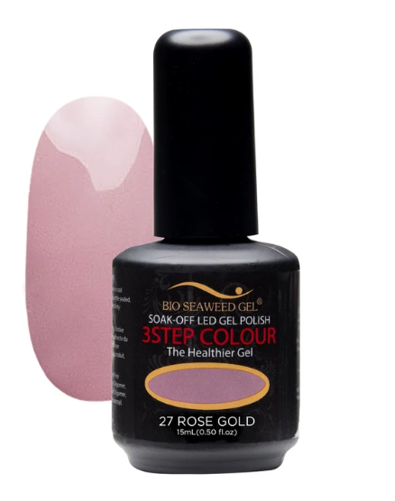 Bio Seaweed 3STEP Gel Polish 27 Rose Gold-Beauty Zone Nail Supply