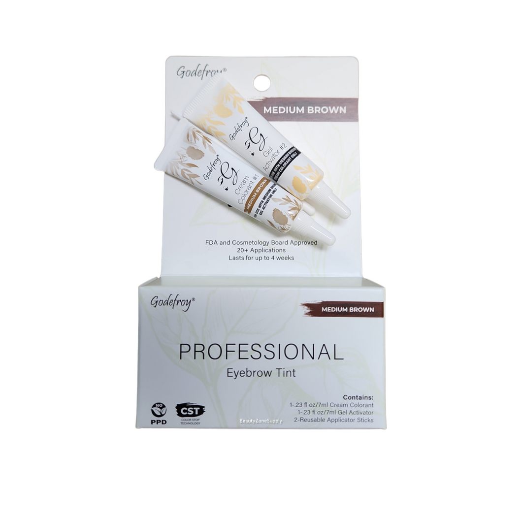 Godefroy Professional Eyebrow Tint 20 Application Medium Brown