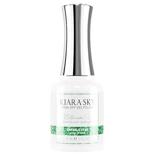 Kiara Sky Platinum FX Gel Polish- EMERALD STAR 0.5 oz #GFX208