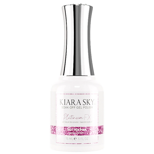 Kiara Sky Platinum FX Gel Polish- HOTTER PINK 0.5 oz #GFX211