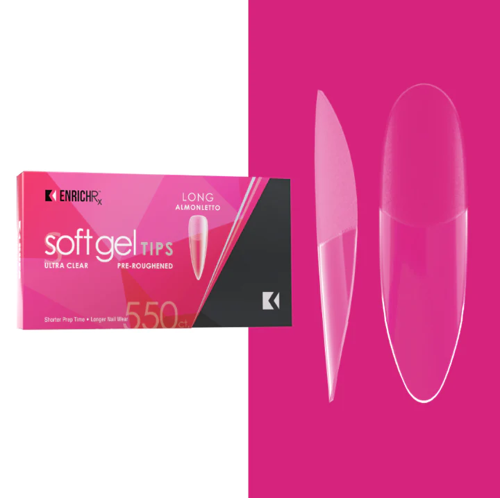 Kupa EnrichRx Soft Gel Tip 550 tips Almonletto Long