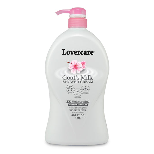 Lover's Care Goat's Milk Shower Cream Cherry Blossom 1200 mL. 40.7 oz #234US