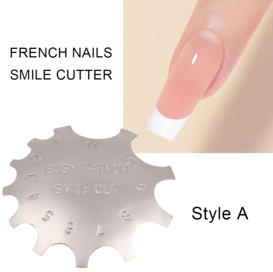 Nail Art Edge Trimmer Easy French Cutter Nail Art Acrylic Tool Kit #A