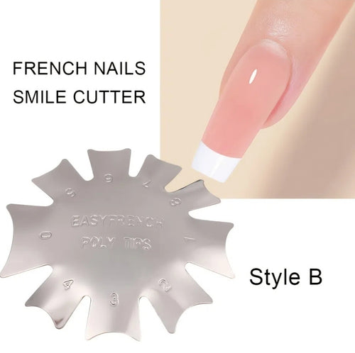 Nail Art Edge Trimmer Easy French Cutter Nail Art Acrylic Tool Kit #B