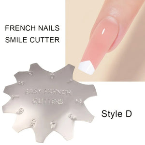 Nail Art Edge Trimmer Easy French Cutter Nail Art Acrylic Tool Kit #D