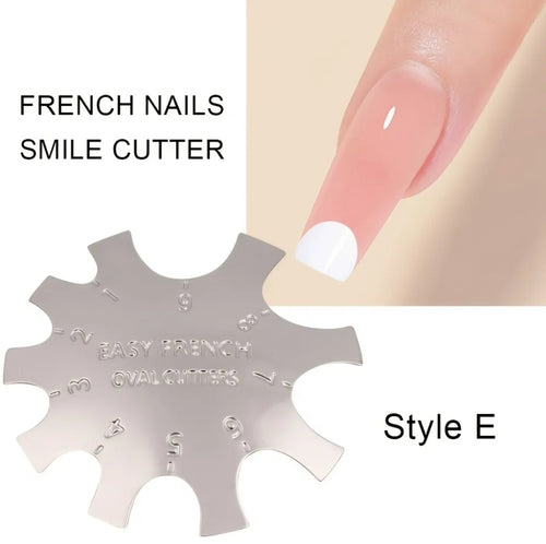 Nail Art Edge Trimmer Easy French Cutter Nail Art Acrylic Tool Kit #E