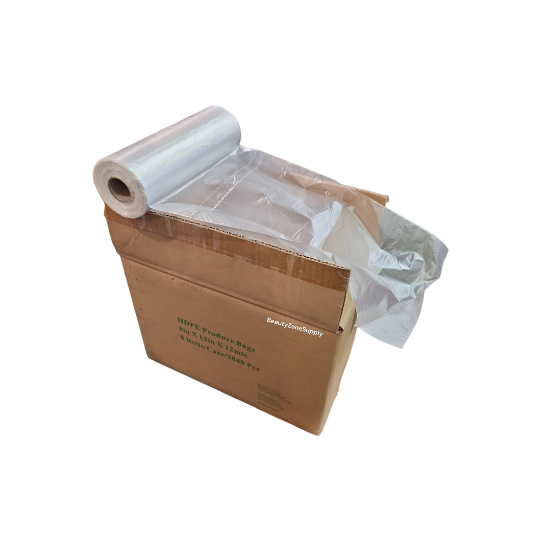 Roll Plastic HDPE 8x12 (Hand) 356 bag/Roll