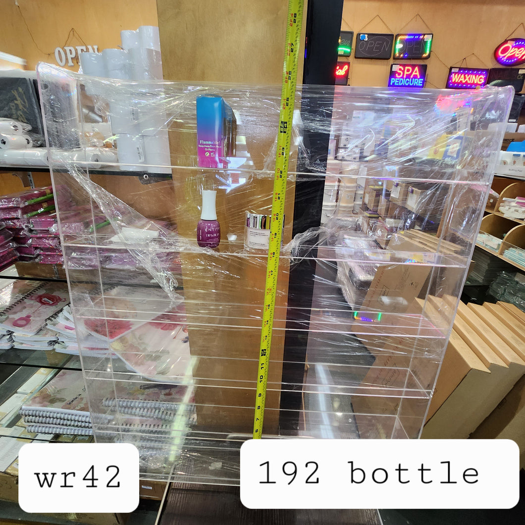 WR042 Wall Rack 192 Bottle Acrylic